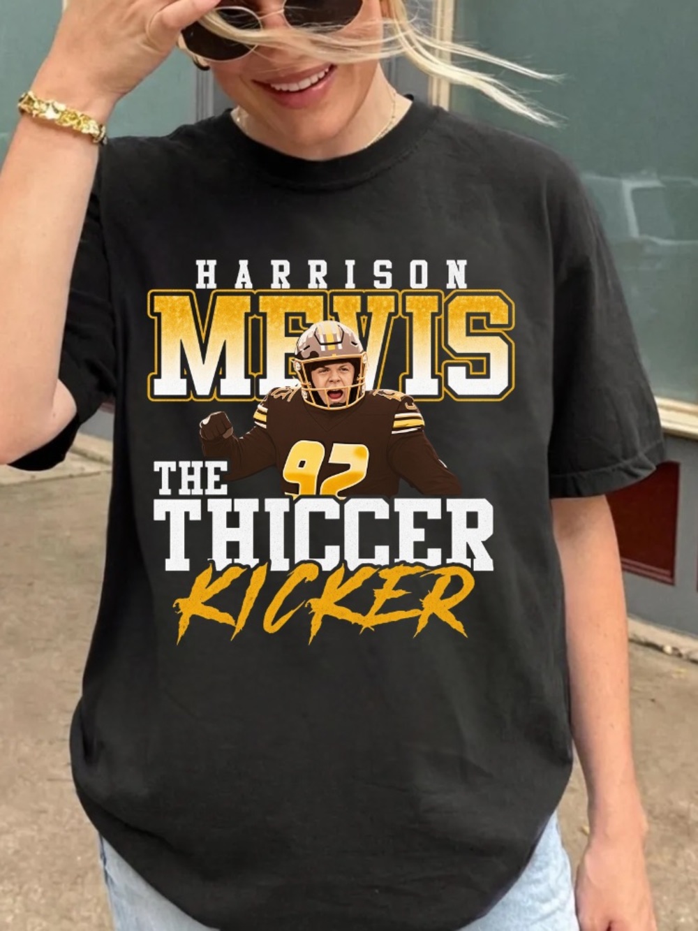 Comfort Colors Harrison Mevis Football Graphic T-Shirt